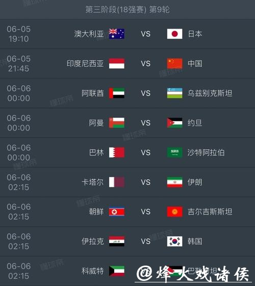 2026年世界杯详细赛程一览